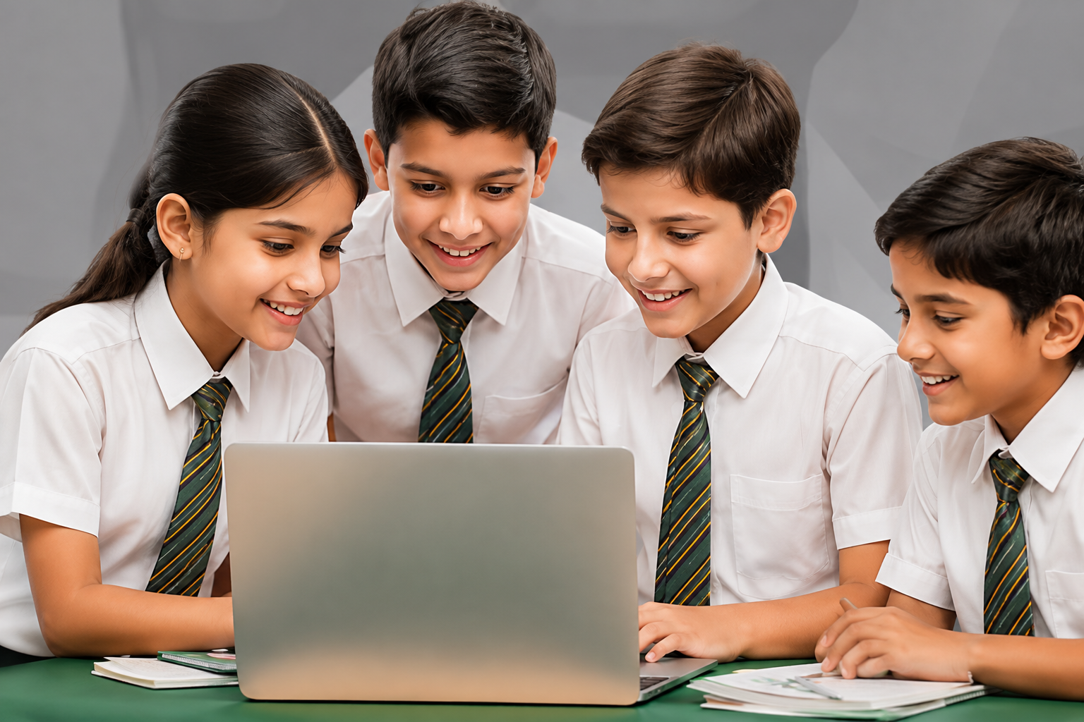 Students using EduGenz School CRM